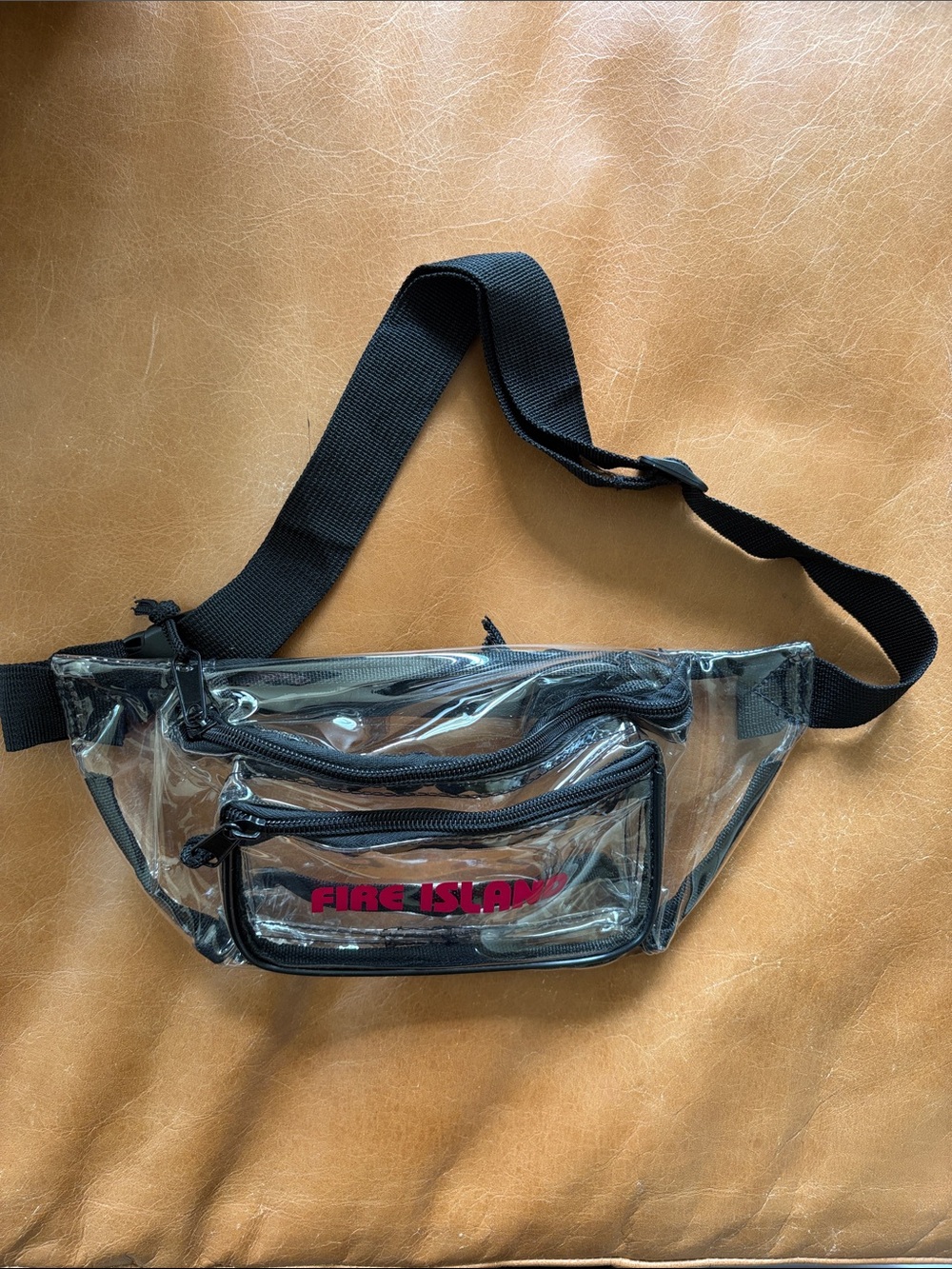 Clear Fire Island fanny pack